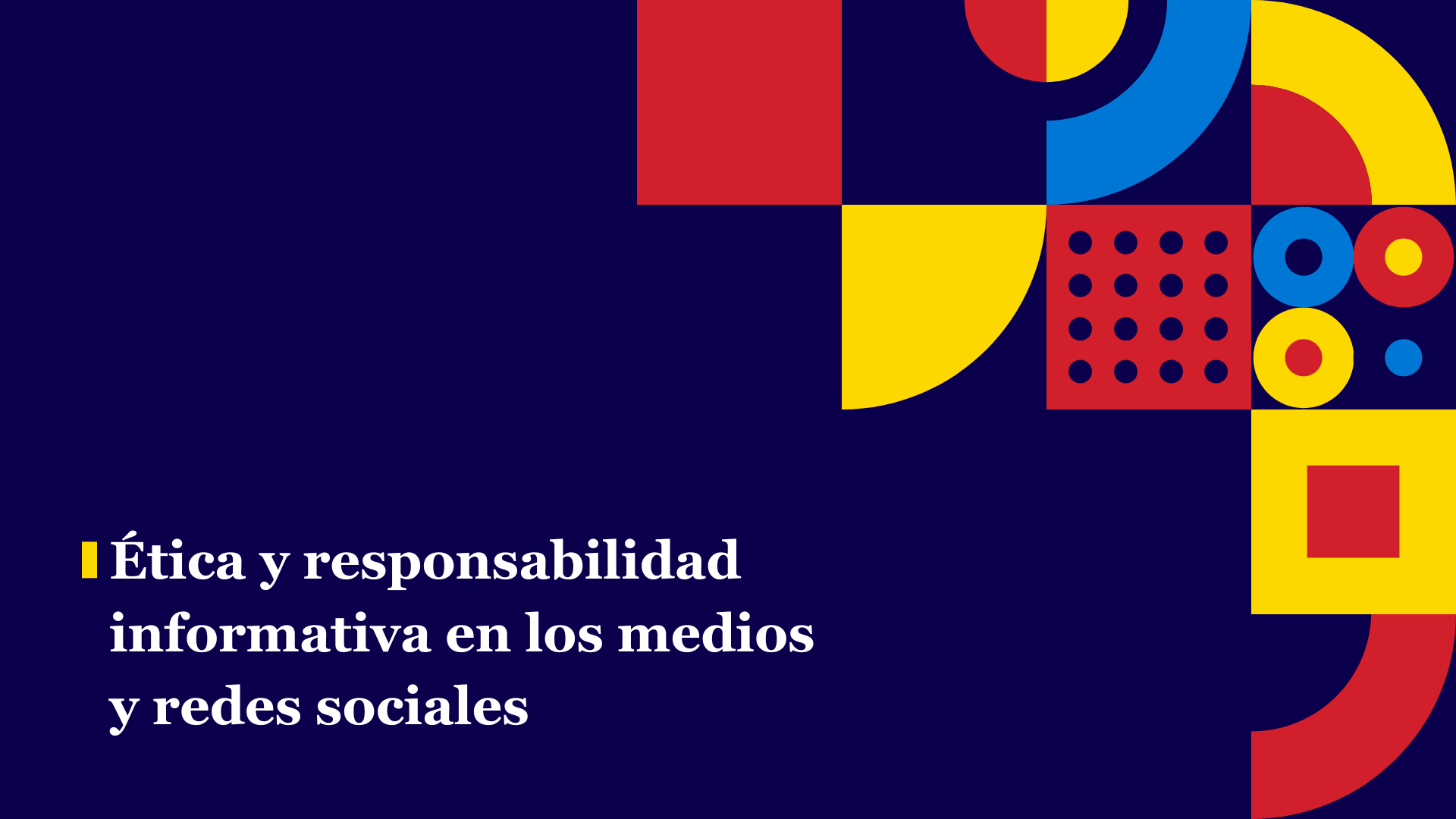Ética y responsabilidad informativa en los medios y redes sociales